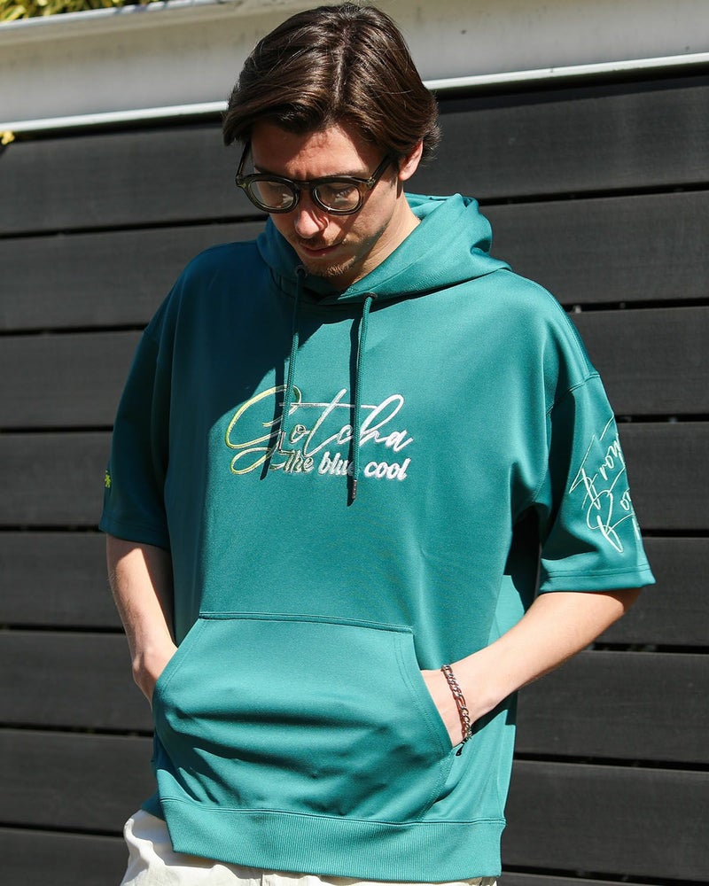 ダークグリーン：180cm/70kg(Lサイズ着用)