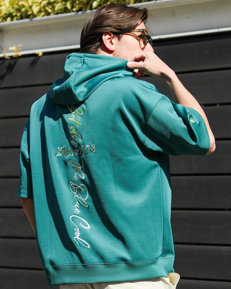 ダークグリーン：180cm/70kg(Lサイズ着用)