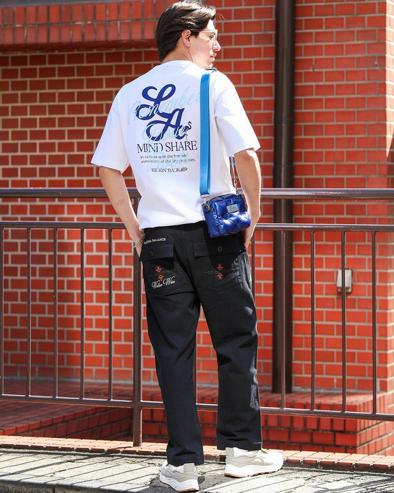 ホワイト：180cm/70kg(Lサイズ着用)