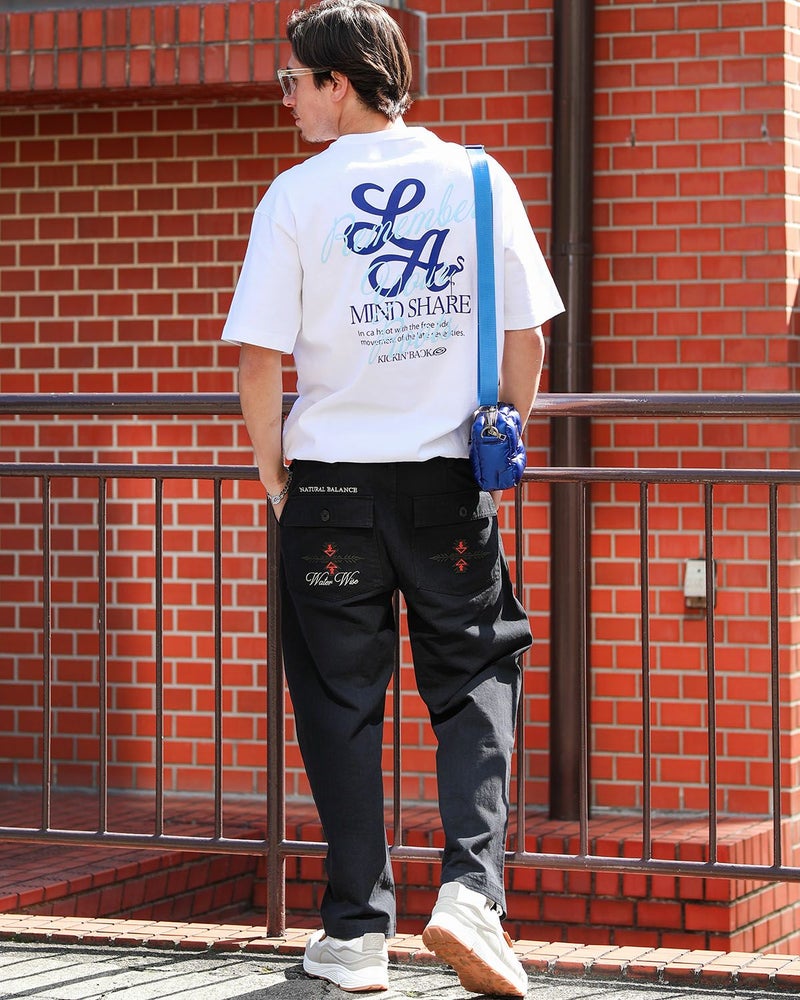 ホワイト：180cm/70kg(Lサイズ着用)