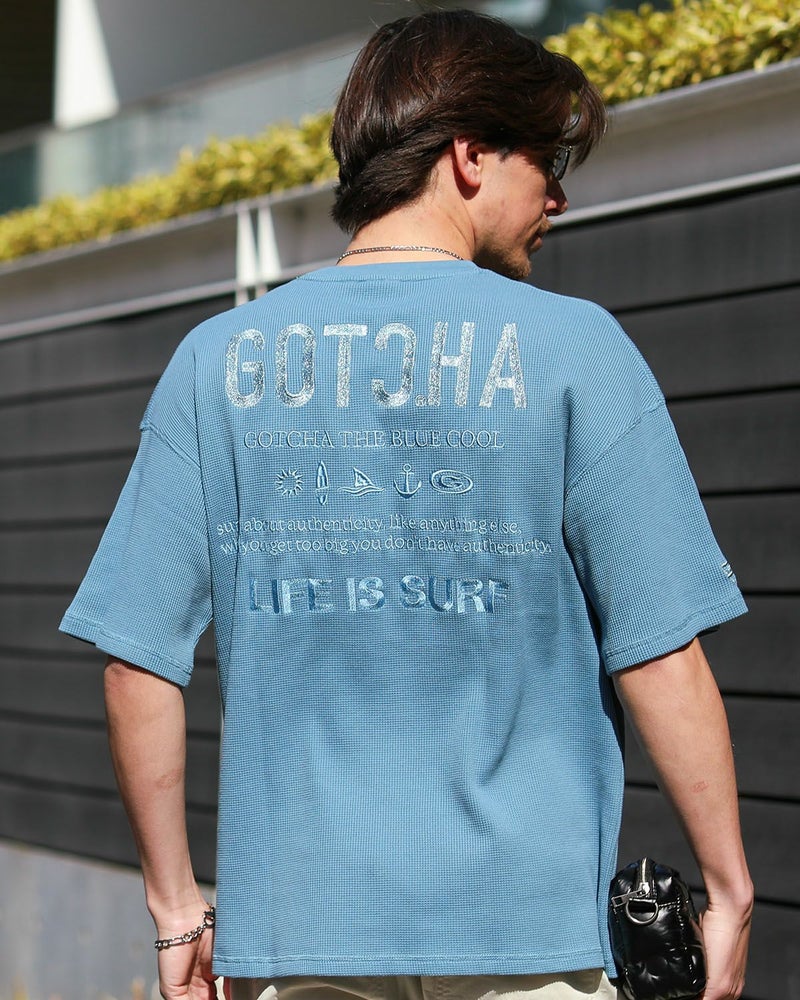 ブルーグレー：180cm/70kg(Lサイズ着用)