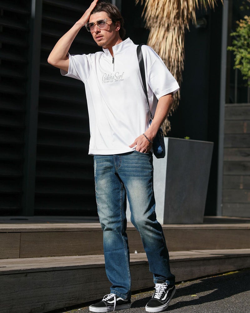 ホワイト：180cm/70kg(Lサイズ着用)