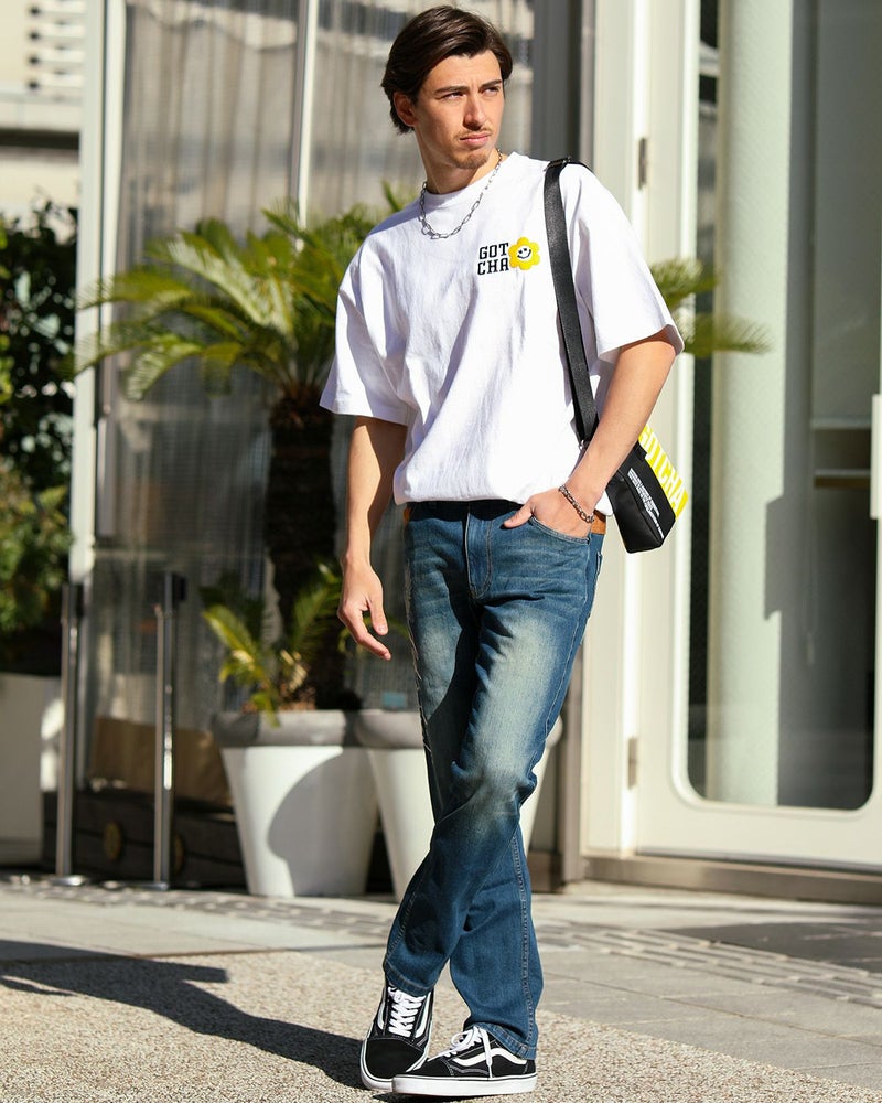 ホワイト：180cm/70kg(Lサイズ着用)