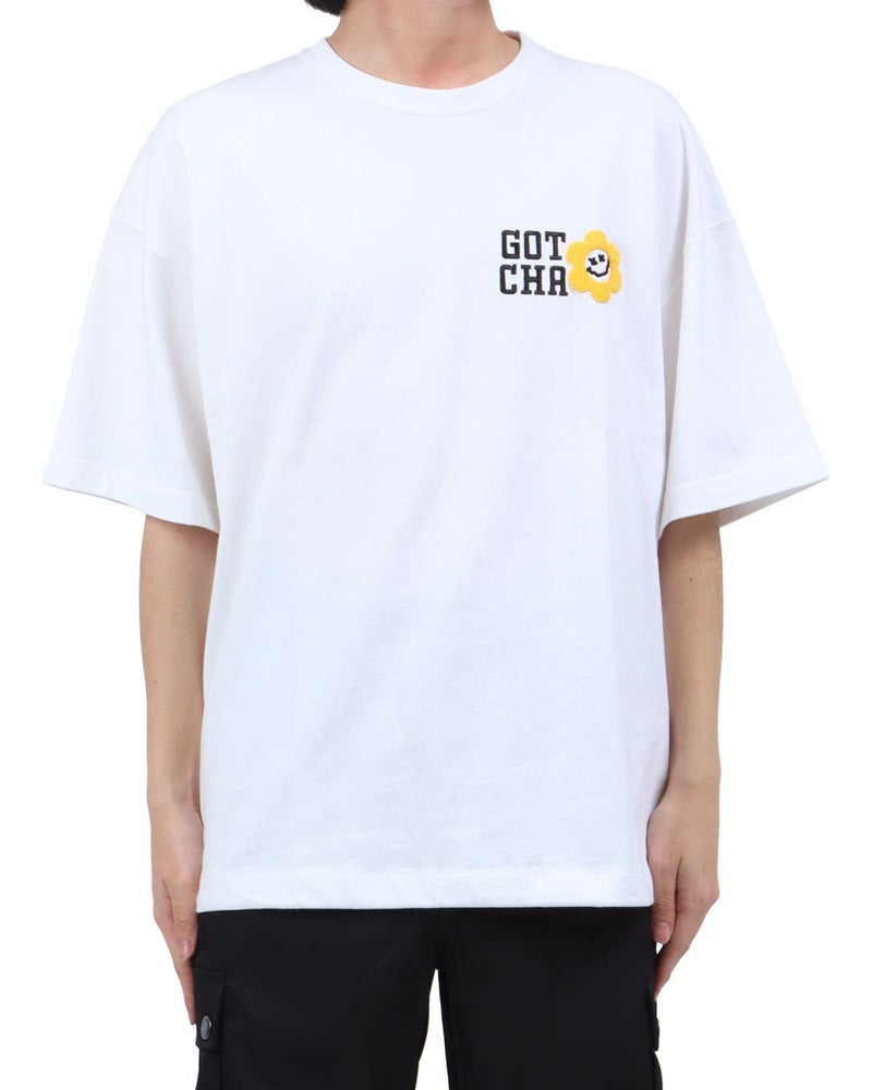 ホワイト：173cm63kg(Lサイズ着用)