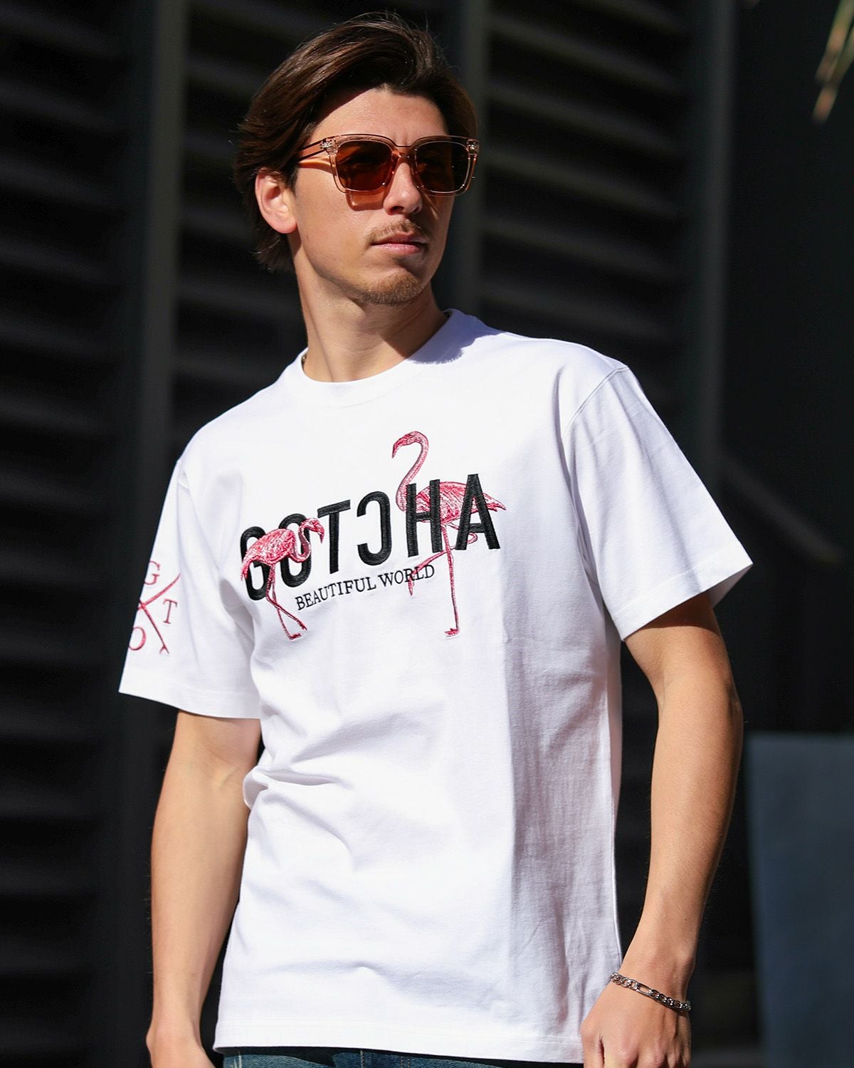GOTCHA] フラミンゴ ピンクラメ T | PEET ONLINE STORE
