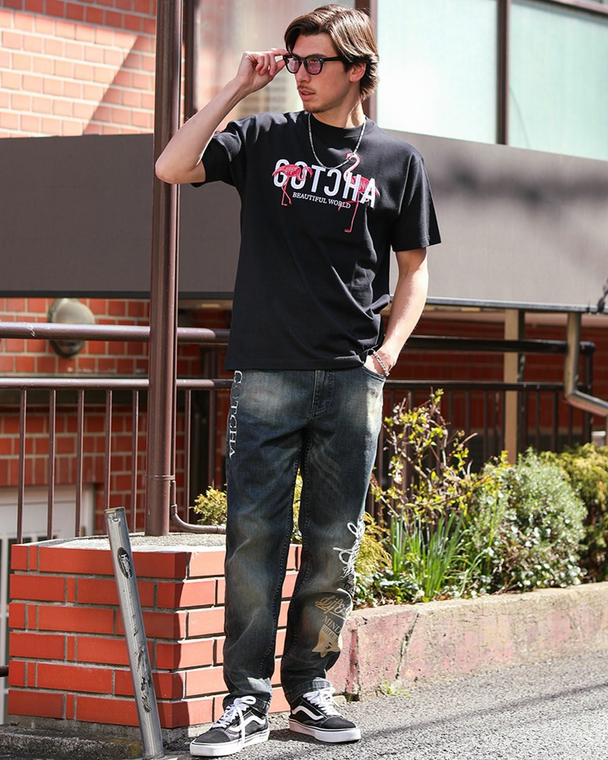 GOTCHA] フラミンゴ ピンクラメ T | PEET ONLINE STORE