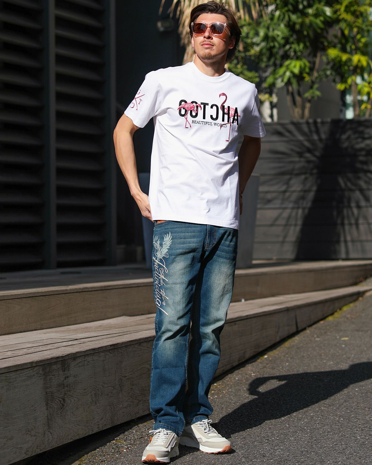 GOTCHA] フラミンゴ ピンクラメ T | PEET ONLINE STORE