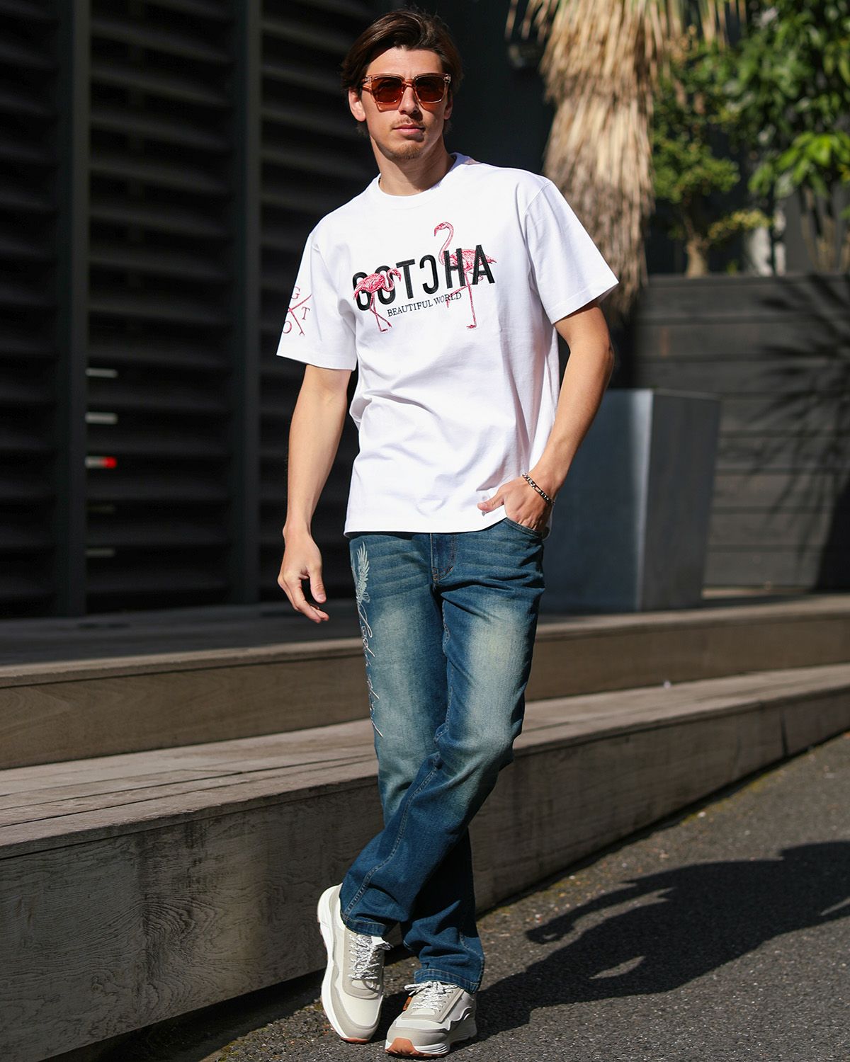 GOTCHA] フラミンゴ ピンクラメ T | PEET ONLINE STORE