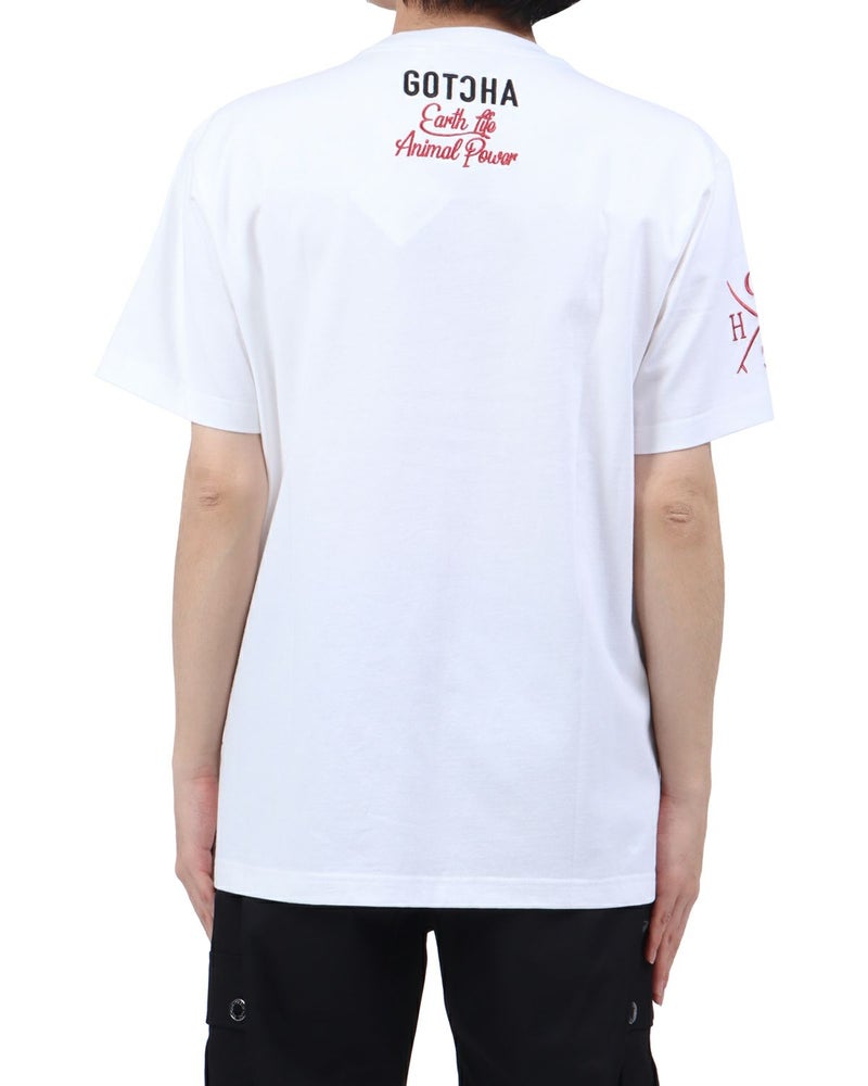 ホワイト：173cm63kg(Lサイズ着用)