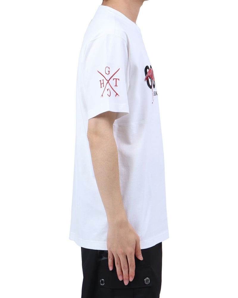 ホワイト：173cm63kg(Lサイズ着用)