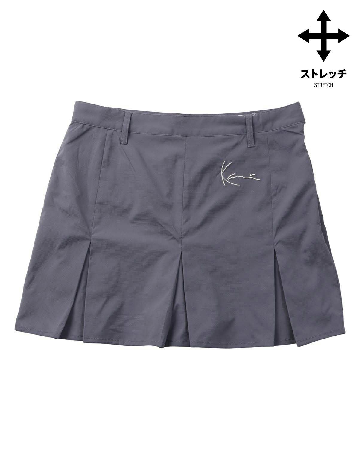 ウィメンズ ストレッチ プリーツ ミニスカート