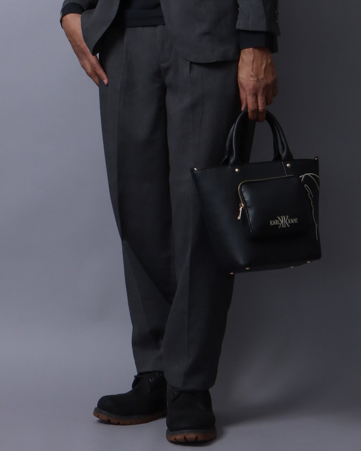 チャコール：183cm(Lサイズ着用)