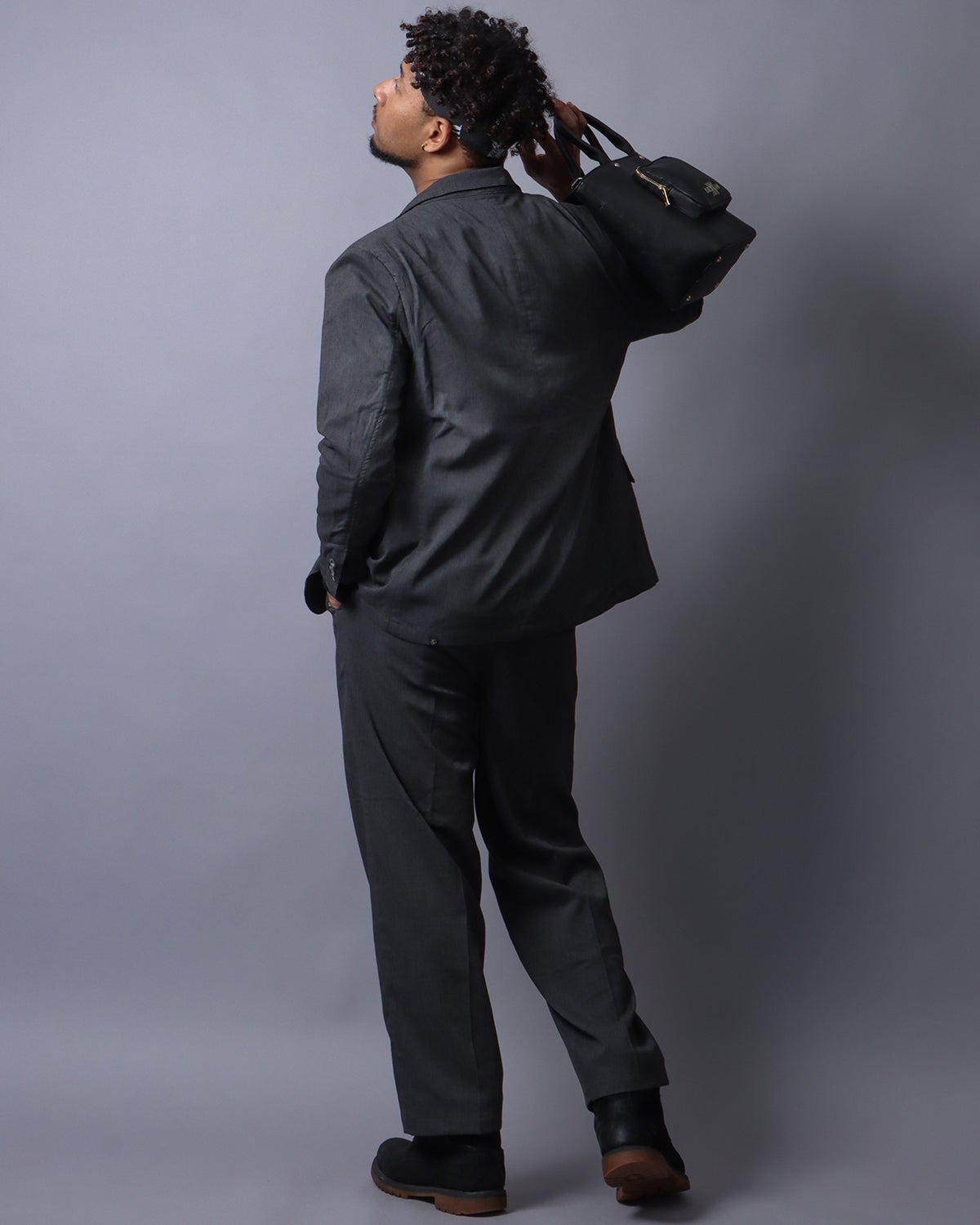 チャコール：183cm(Lサイズ着用)