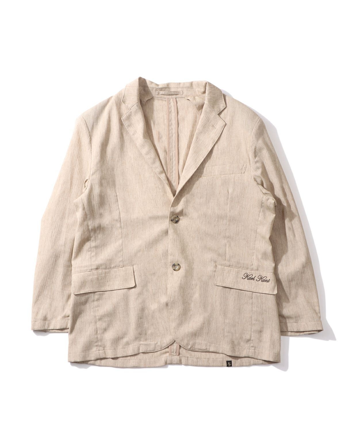 ライト フレッシュ リネンタッチ テーラード ジャケット