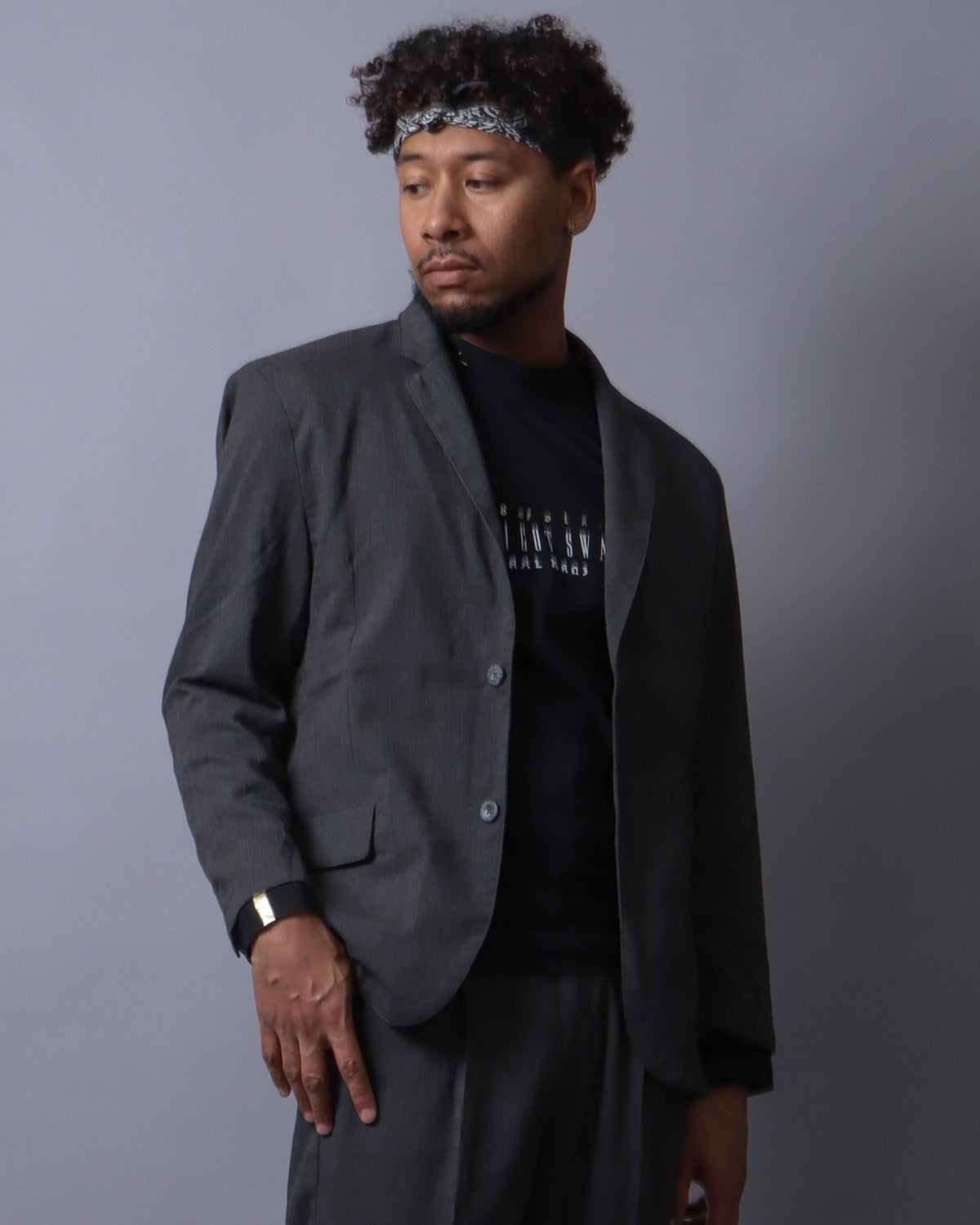 チャコール：183cm(XLサイズ着用)