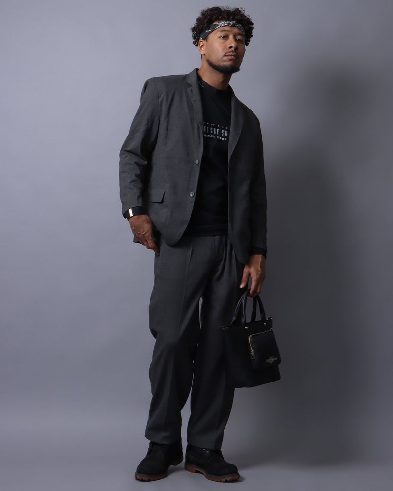 チャコール：183cm(XLサイズ着用)