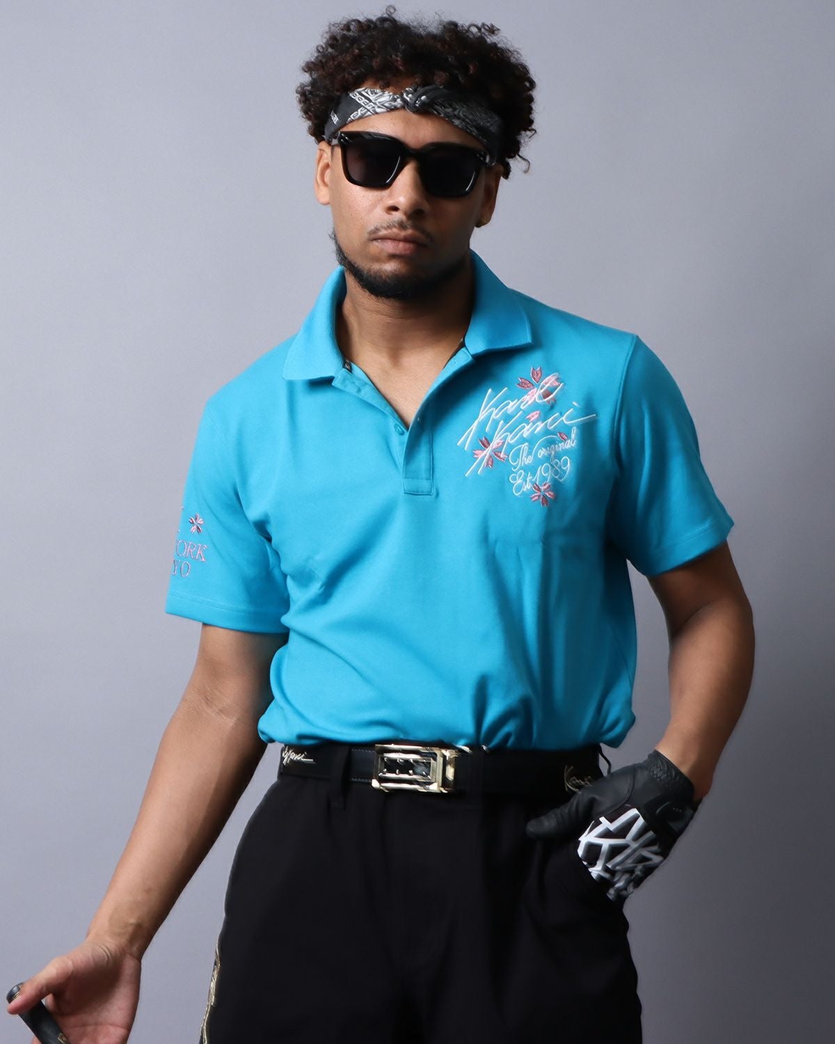 エメラルドグリーン：180cm(Lサイズ着用)