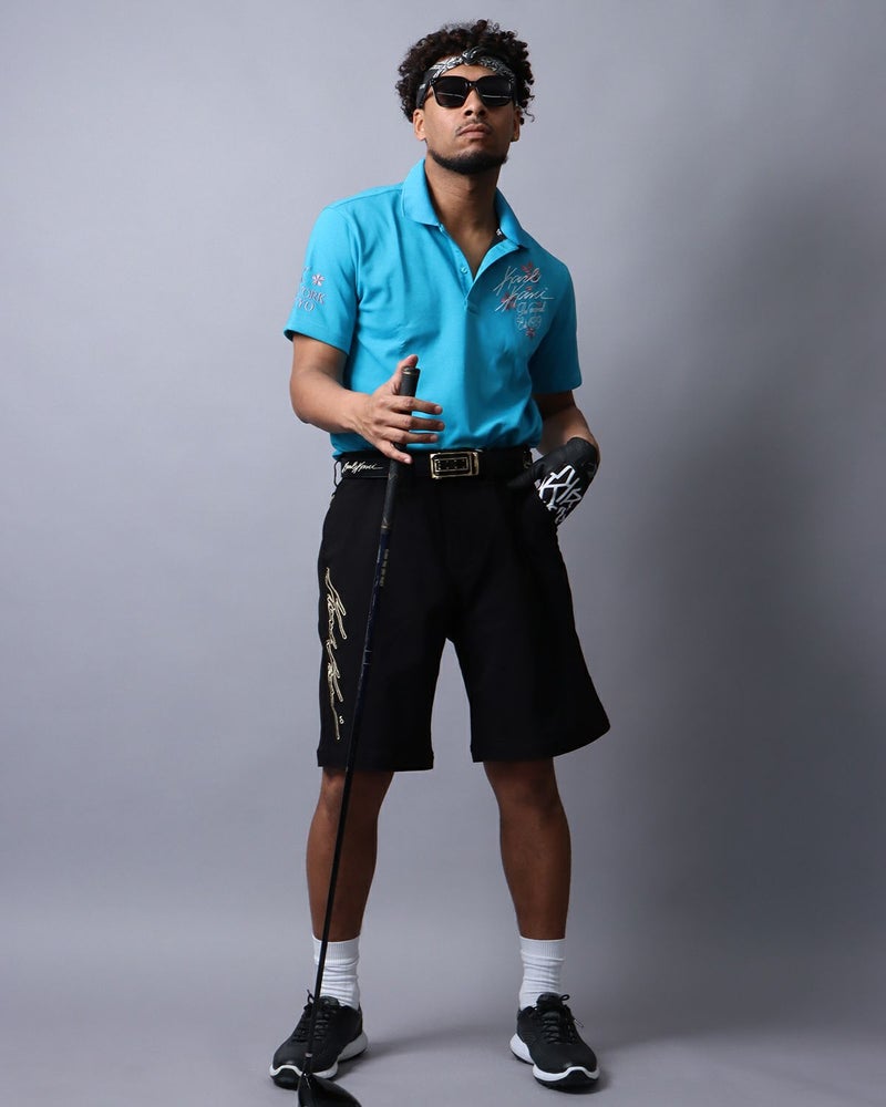 エメラルドグリーン：180cm(Lサイズ着用)