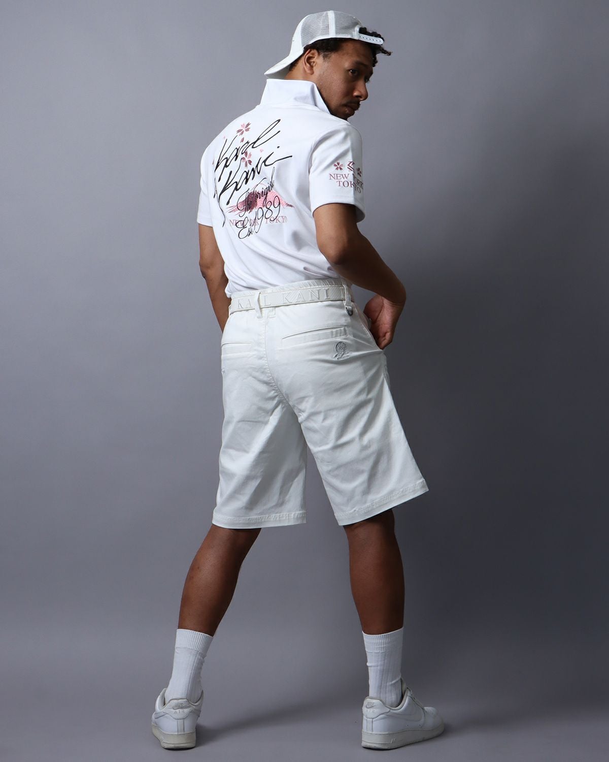 ホワイト：180cm(Lサイズ着用)