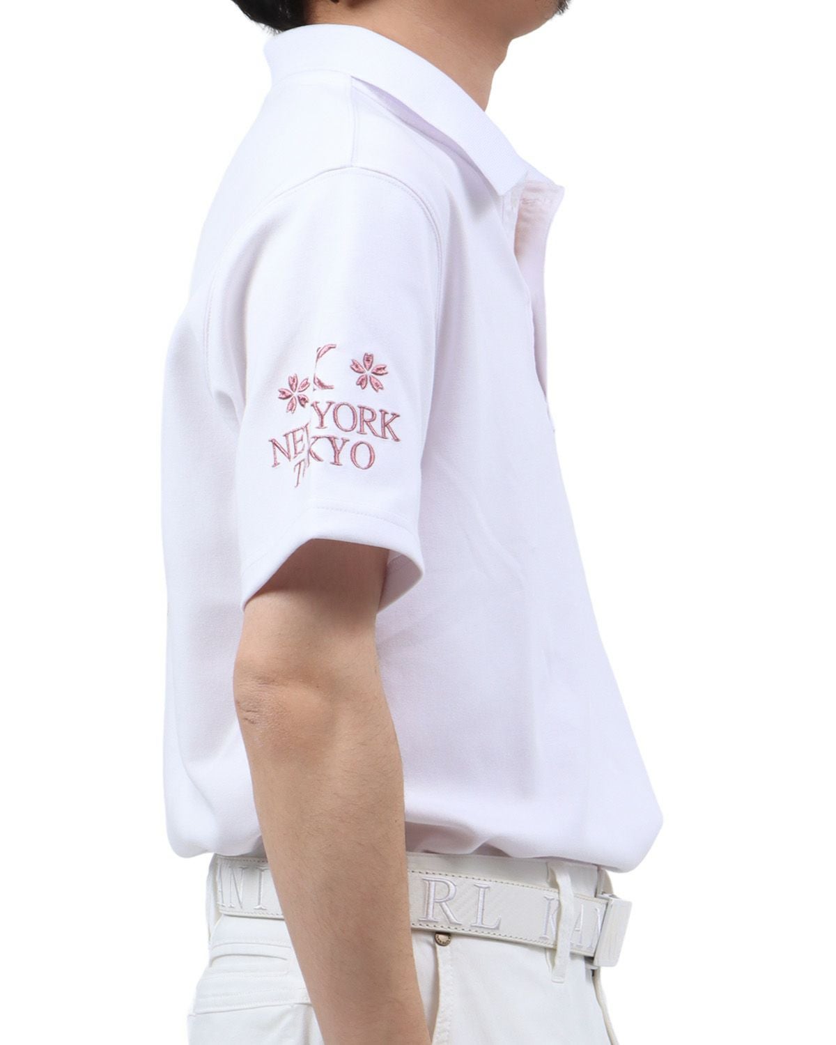 ホワイト：173cm63kg(Lサイズ着用)