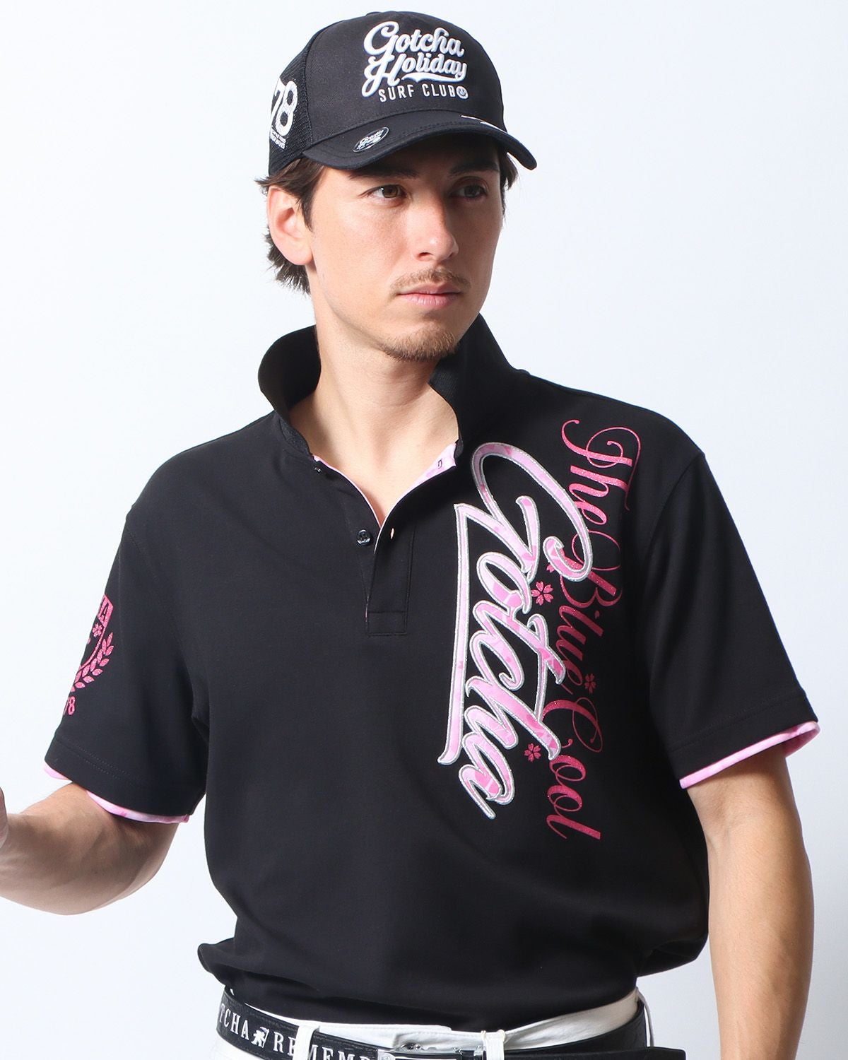 【非売品】オーデマピゲ　ポロシャツ×ゴルフキャップ5枚セット GOTCHA GOLF] UVカット シャイニーピンク サクラ ポロ | PEET ONLINE STORE