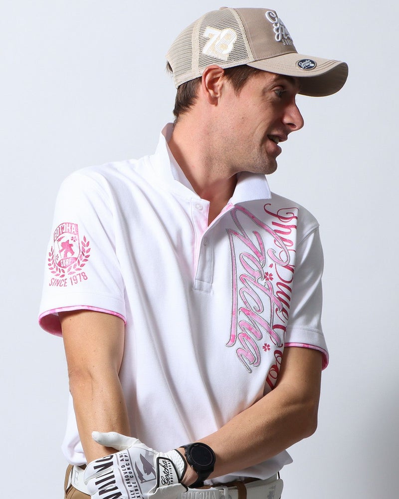 ホワイト：183cm/70kg(Lサイズ着用)