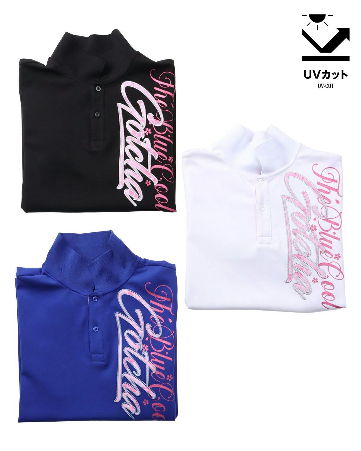GOTCHA GOLF] UVカット シャイニーピンク サクラ ポロ | PEET ONLINE STORE