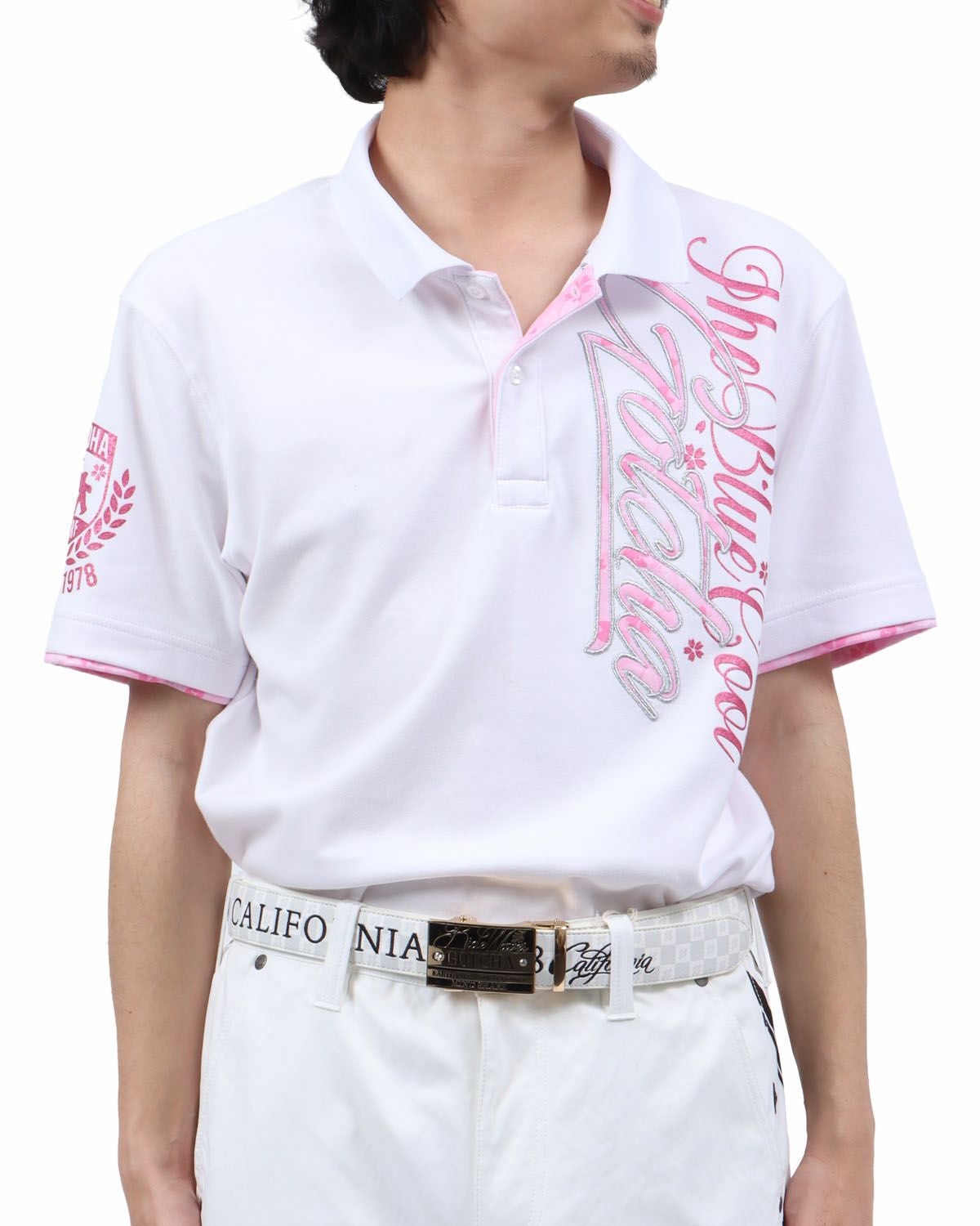 GOTCHA GOLF] UVカット シャイニーピンク サクラ ポロ | PEET ONLINE STORE