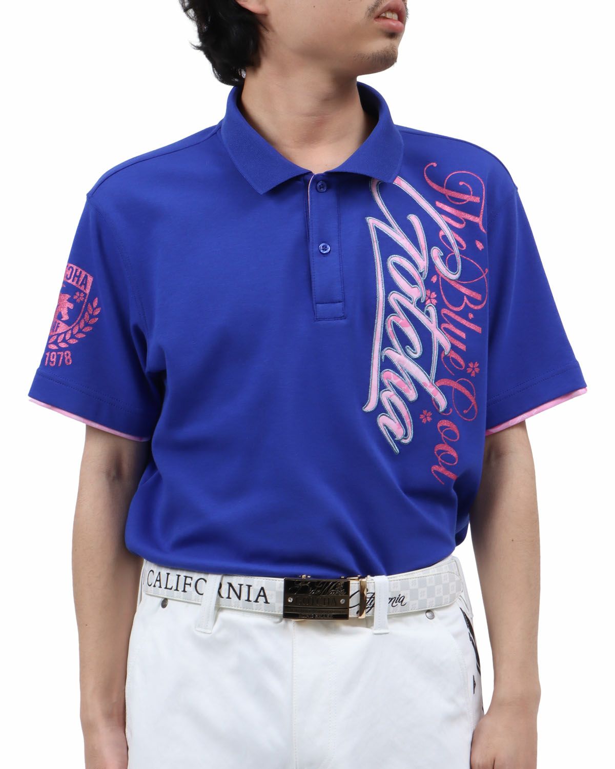GOTCHA GOLF] UVカット シャイニーピンク サクラ ポロ | PEET ONLINE STORE