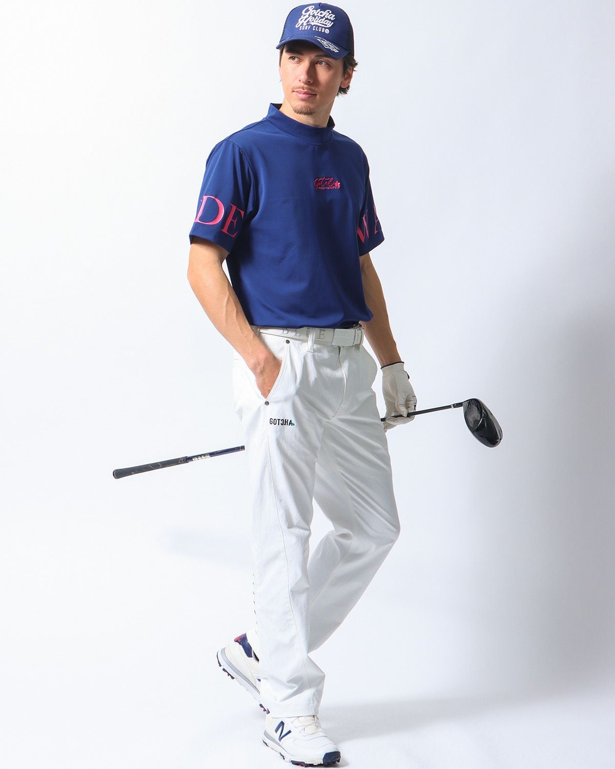 GOTCHA GOLF] デオドラント サクラ シャイニー モックネック | PEET