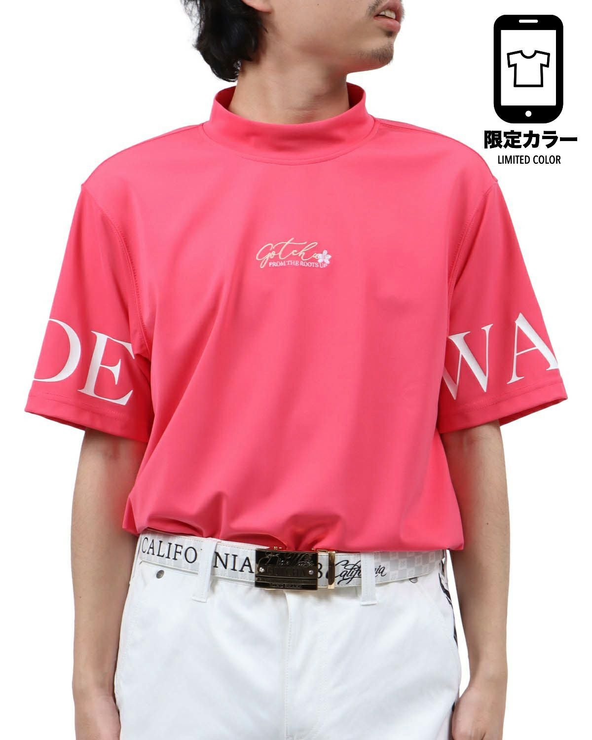 ピンク：173cm63kg(Lサイズ着用)