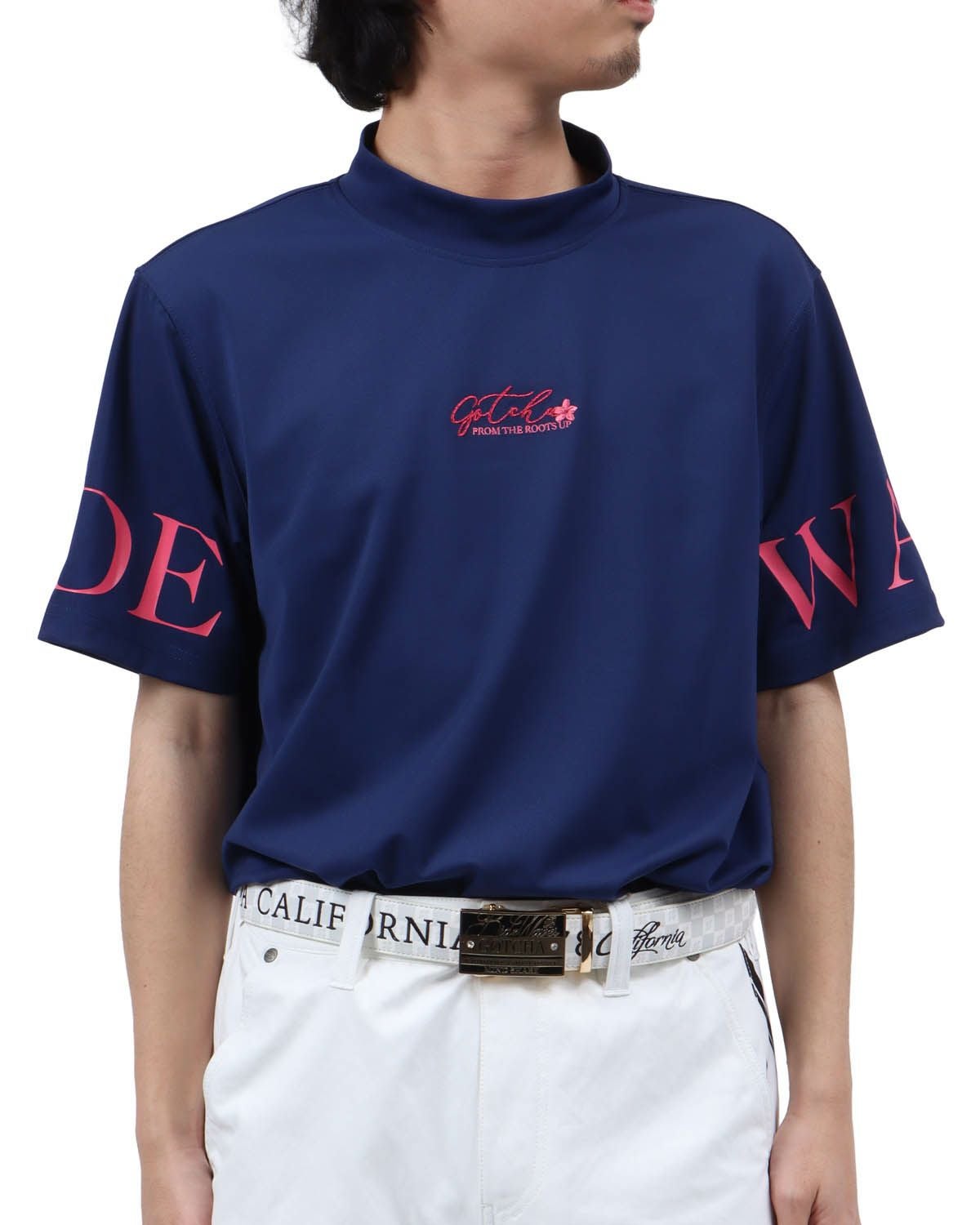 ネイビー：173cm63kg(Lサイズ着用)