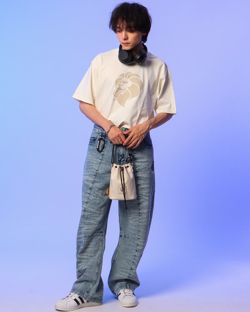 オフホワイト：175cm(Mサイズ着用)