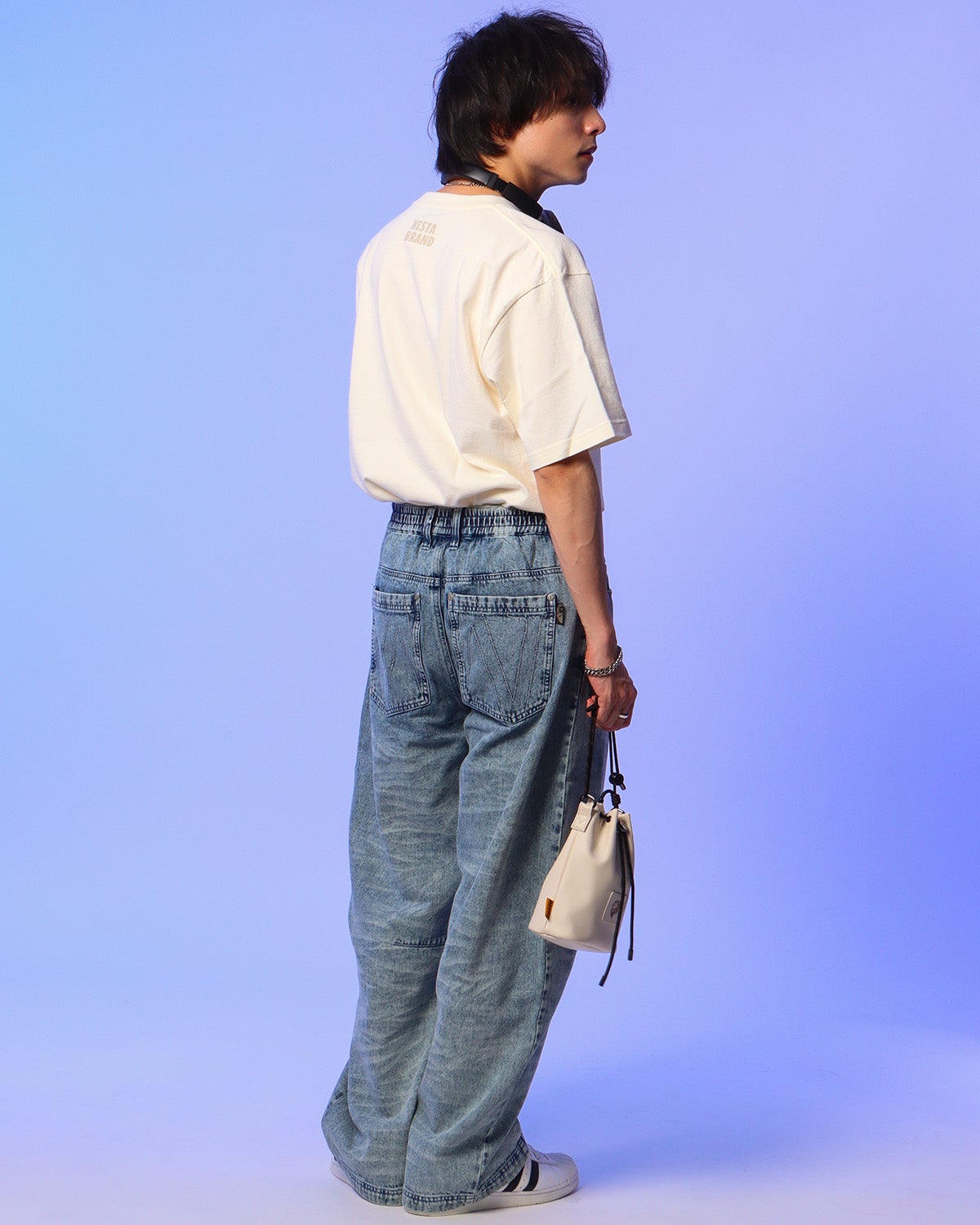 オフホワイト：175cm(Mサイズ着用)