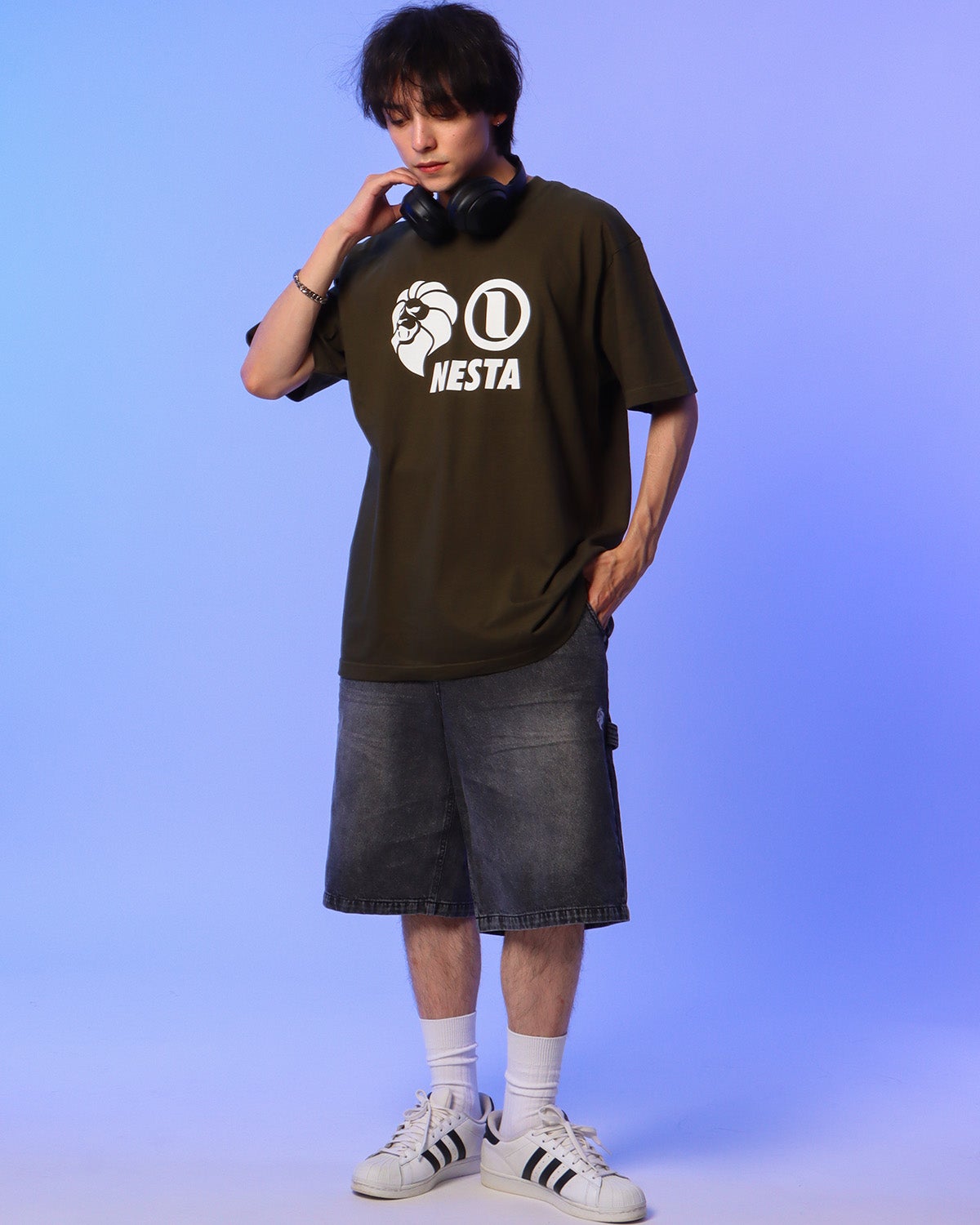 カーキ：175cm(Mサイズ着用)