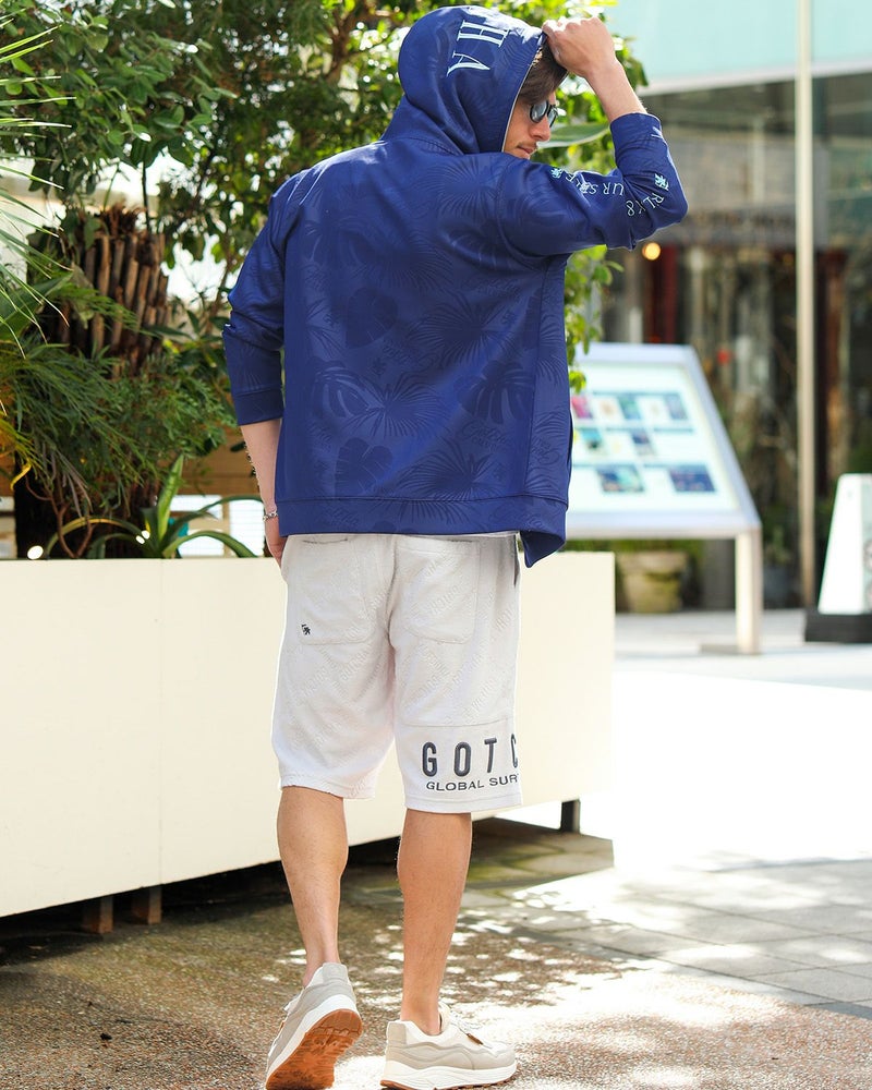 ネイビー：180cm/70kg(Lサイズ着用)