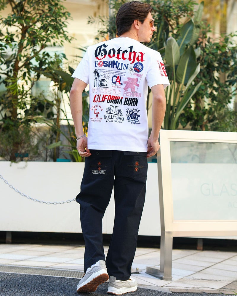 ホワイト：180cm/70kg(Lサイズ着用)