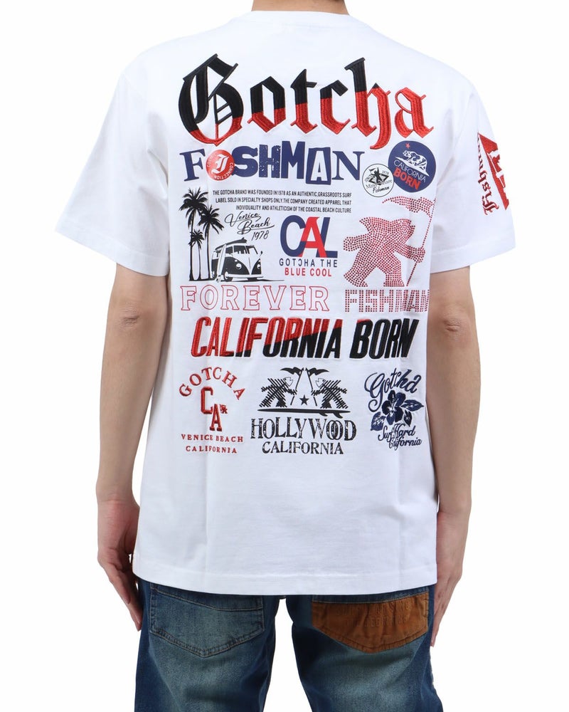 ホワイト：173cm63kg(Lサイズ着用)