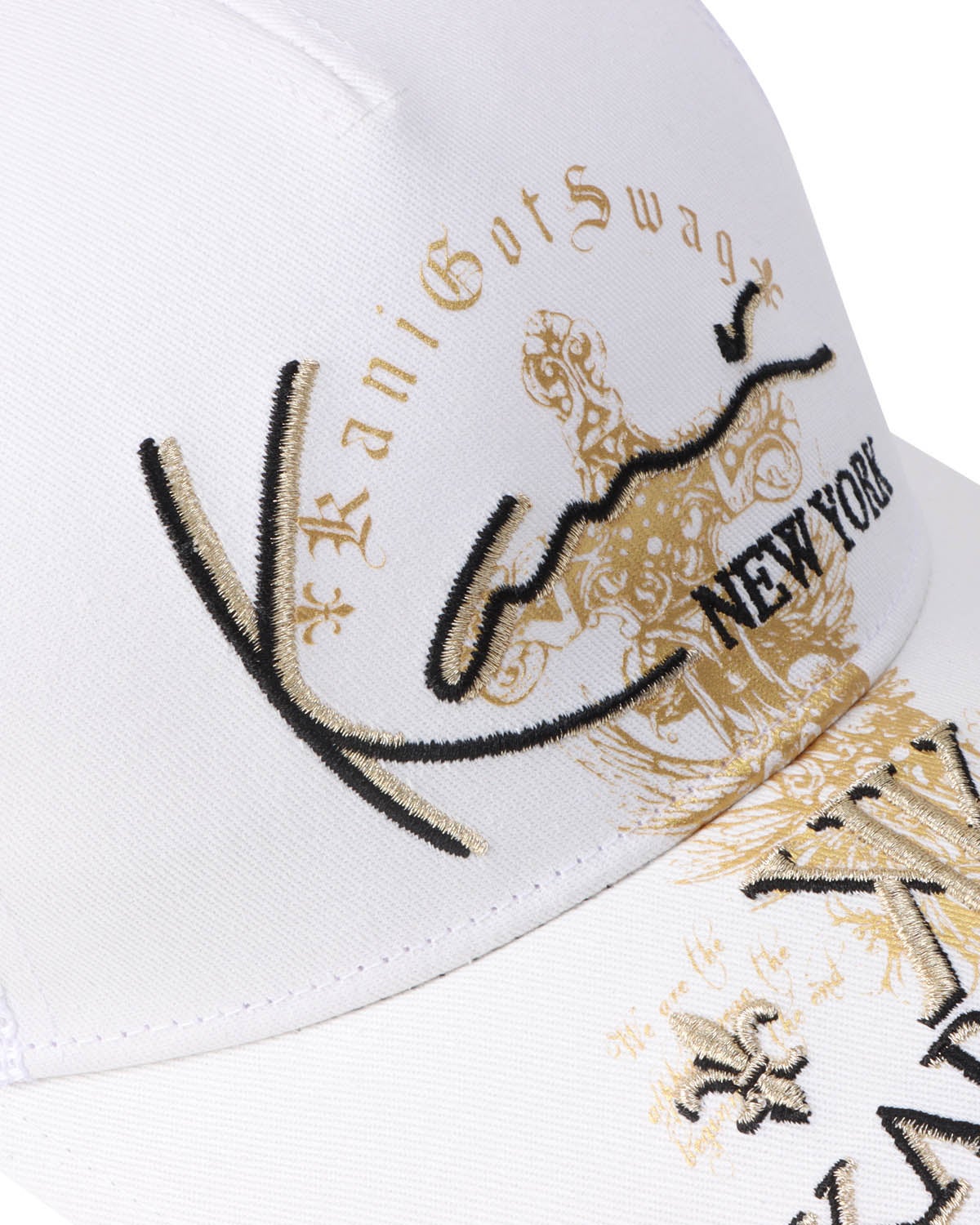 Karl Kani GOLF] プレミアム シャイニング ゴールド MAX キャップ