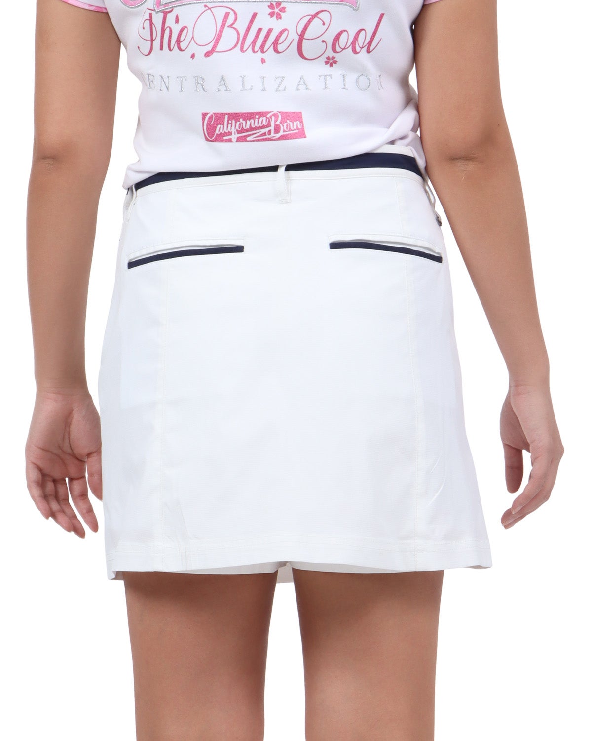 ホワイト：167cm(Lサイズ着用)