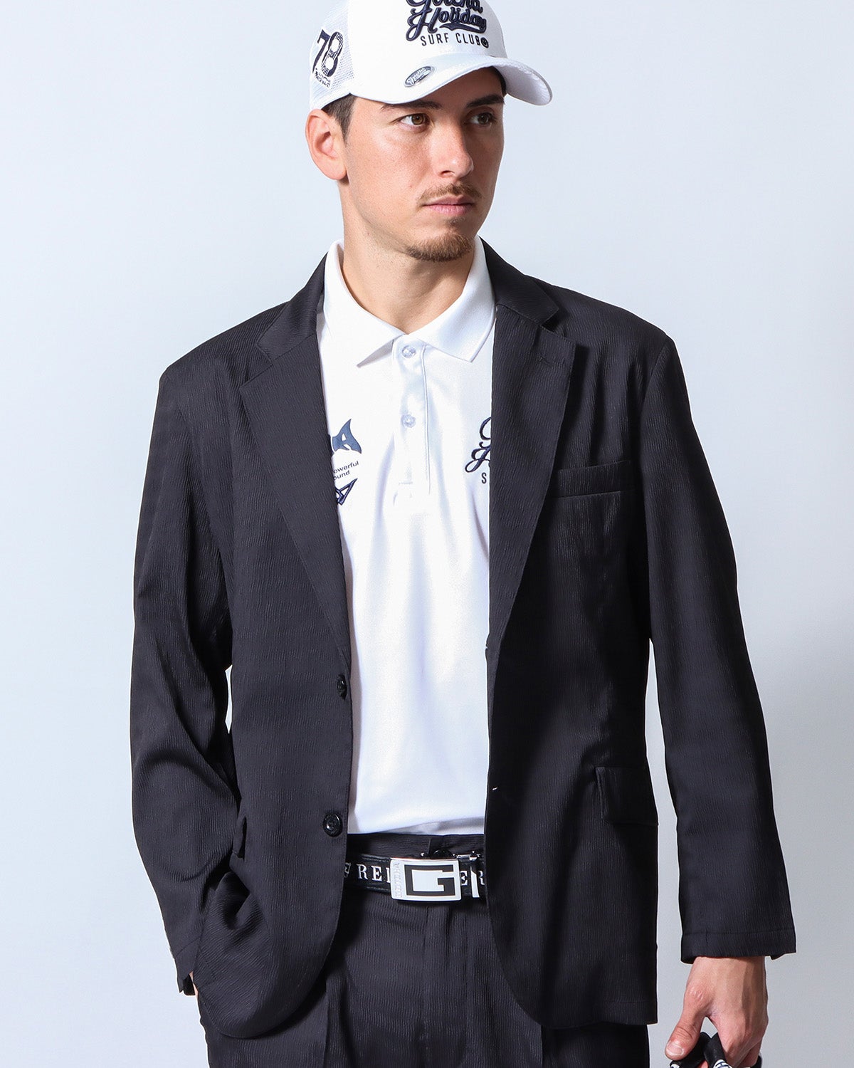 ブラック：180cm/70kg(Lサイズ着用)