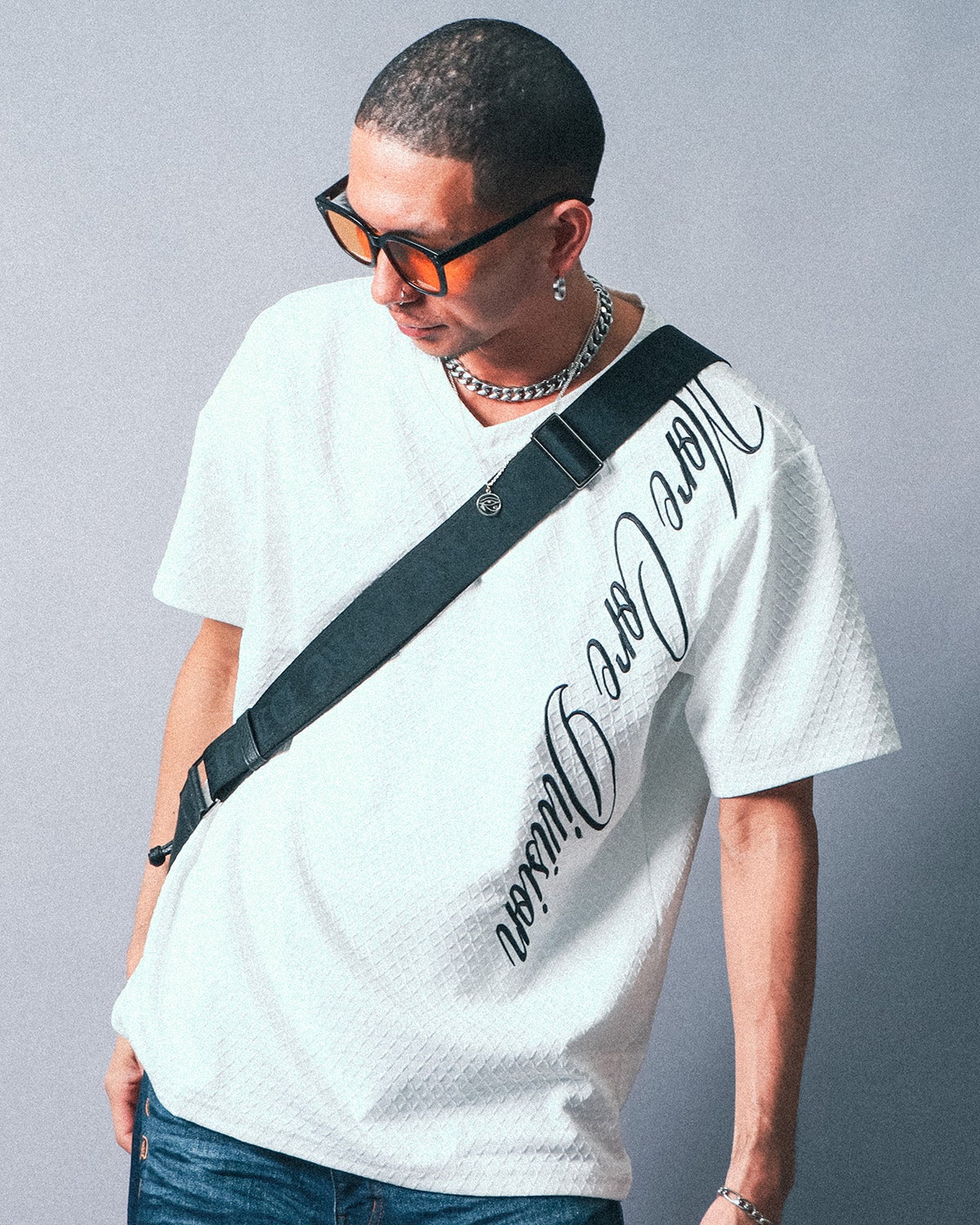 ホワイト：183cm(XLサイズ着用)