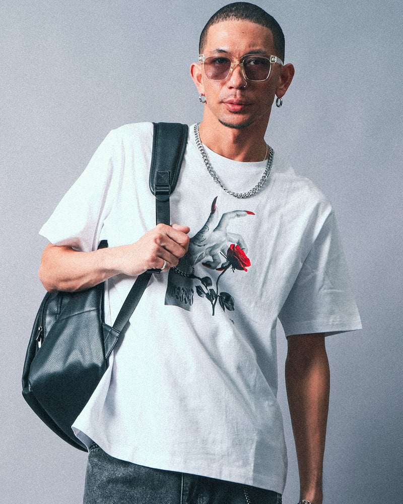 ホワイト：183cm(XLサイズ着用)