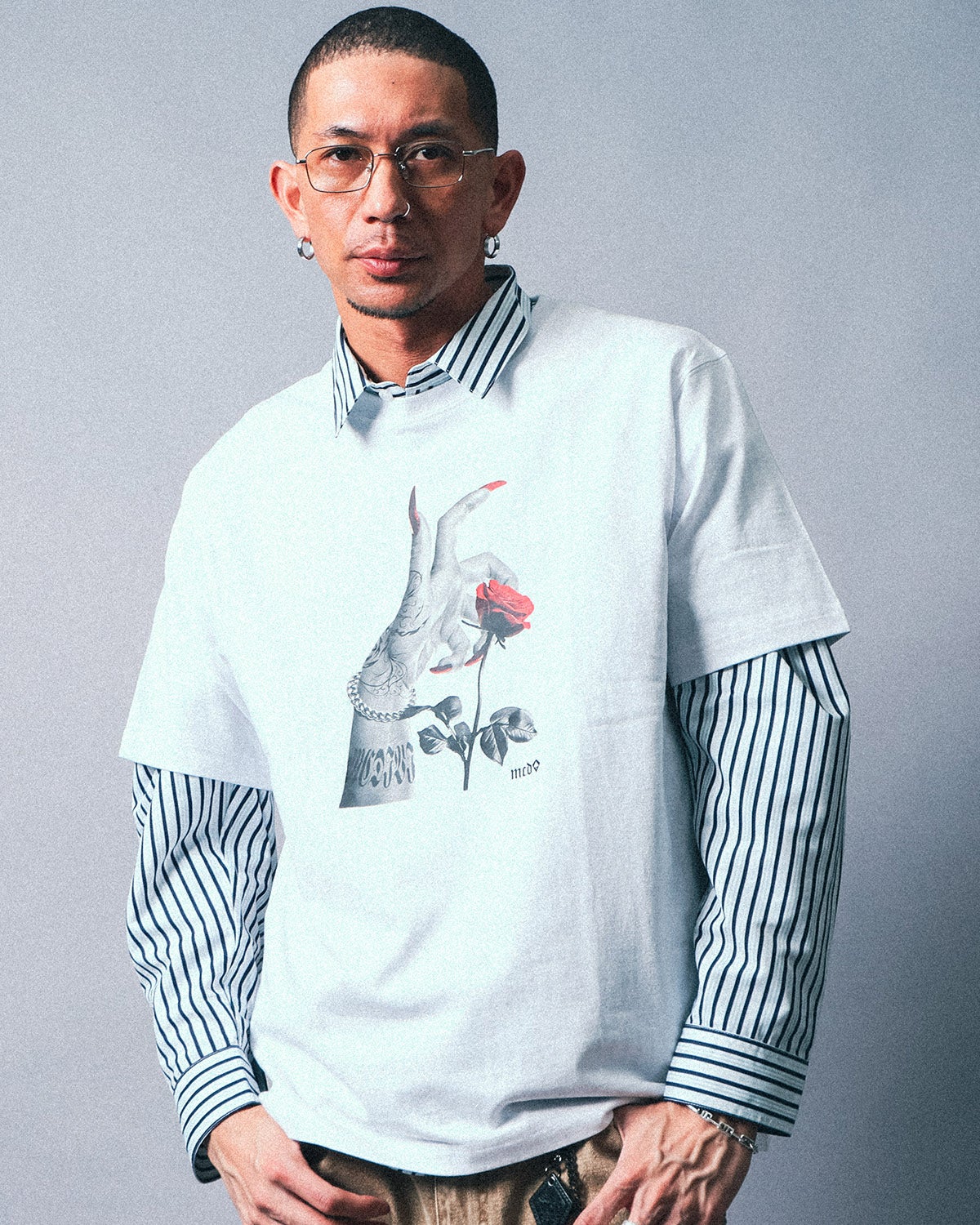 ホワイト：183cm(XLサイズ着用)