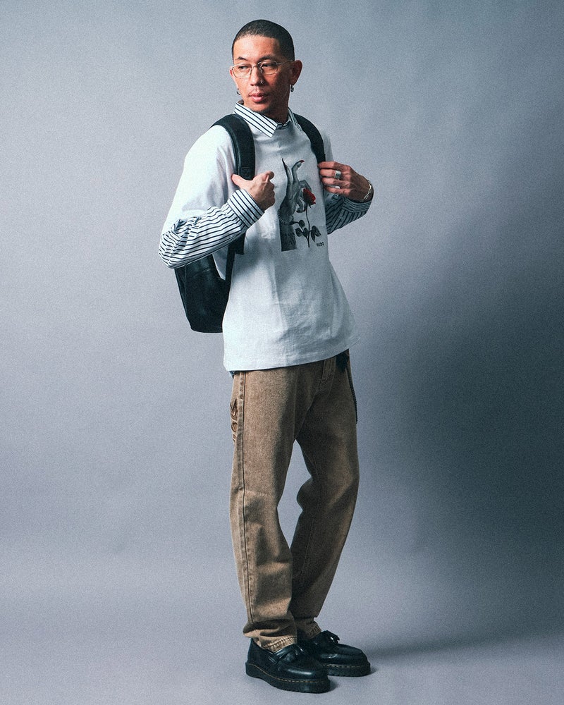 ホワイト：183cm(XLサイズ着用)