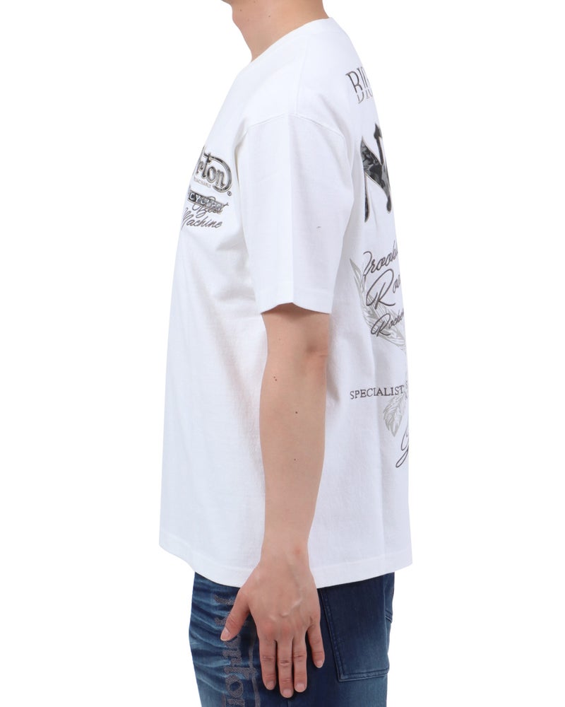 ホワイト：174cm62kg(Lサイズ着用)