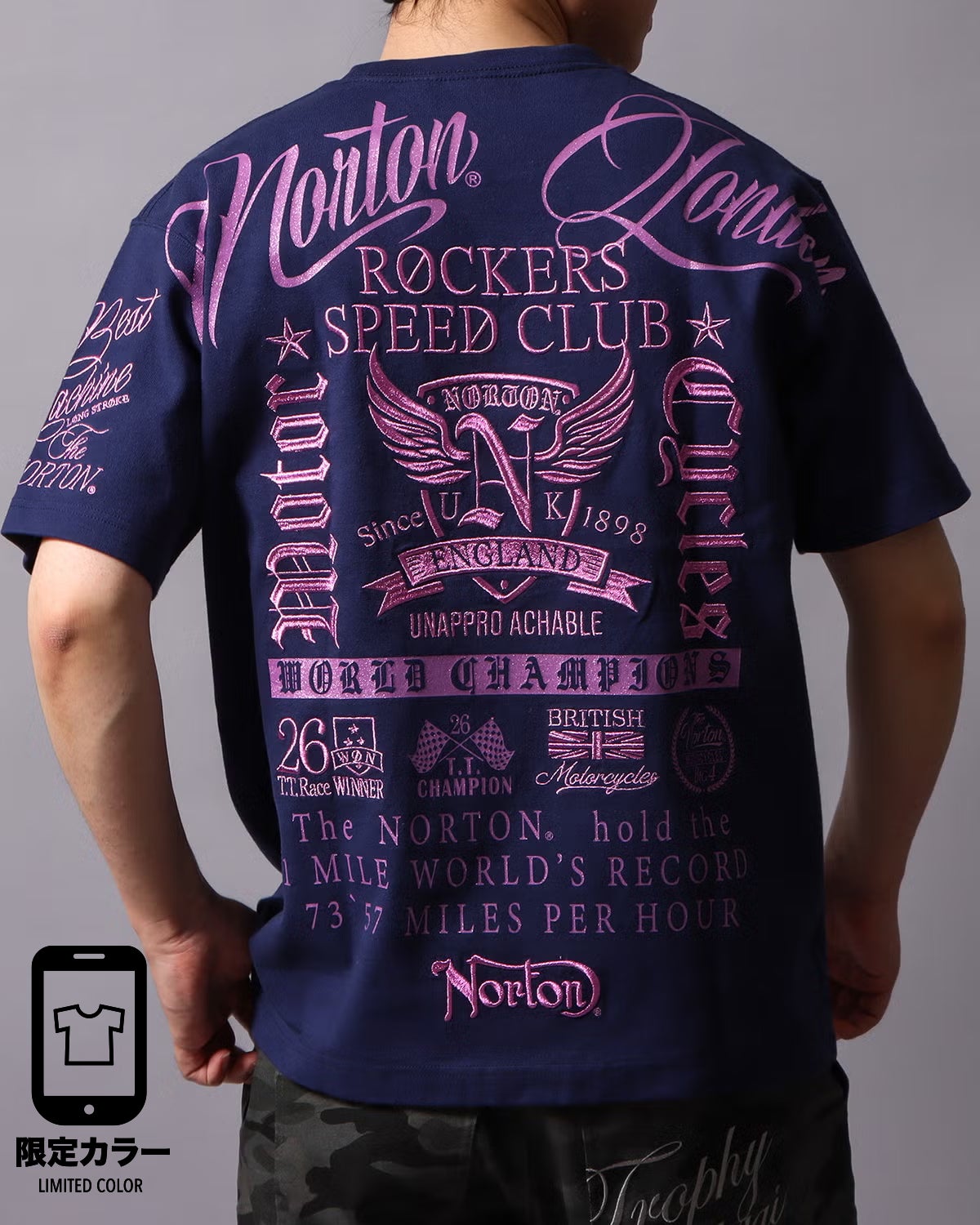 ネイビー：178cm/75kg(Lサイズ着用)