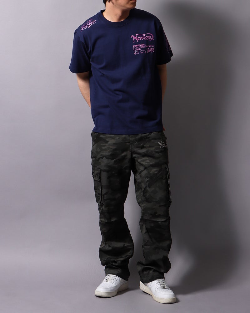 ネイビー：178cm/75kg(Lサイズ着用)