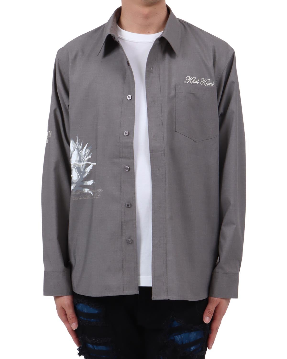 グレー：174cm62kg(Lサイズ着用)