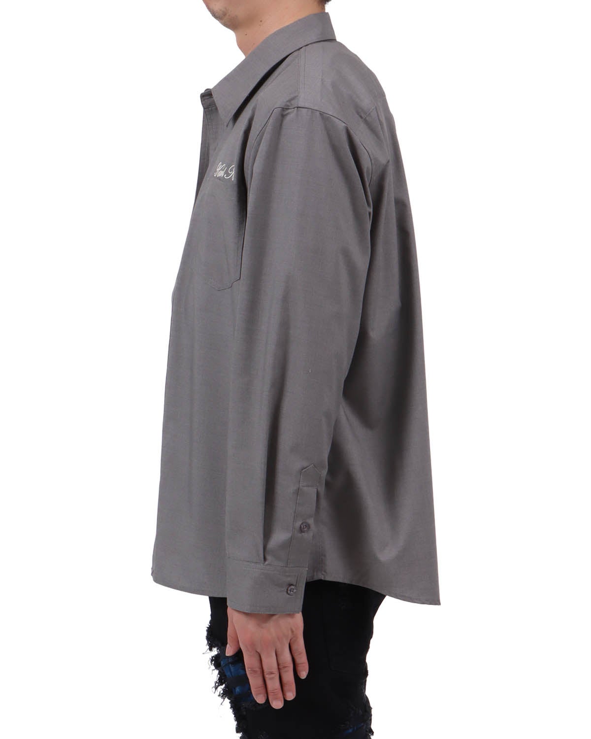 グレー：174cm62kg(Lサイズ着用)